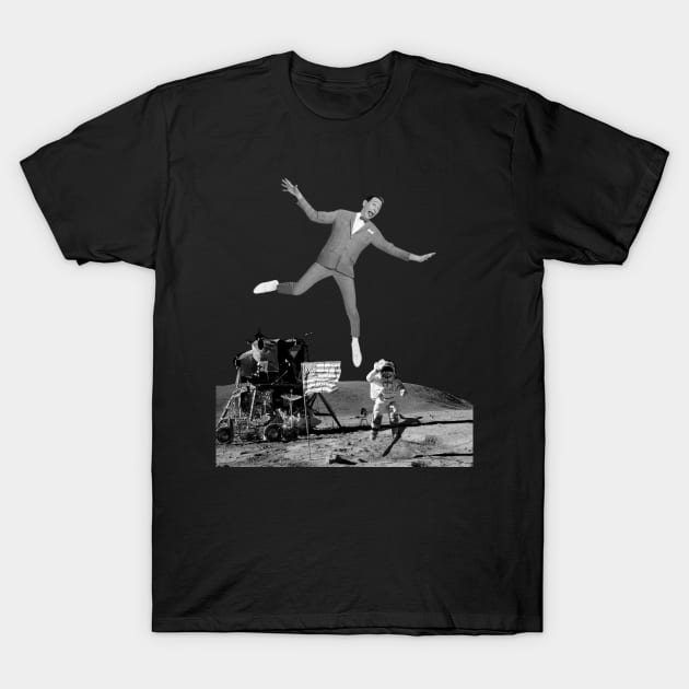 Pee Wee Herman On The Moon T-Shirt by Hursed